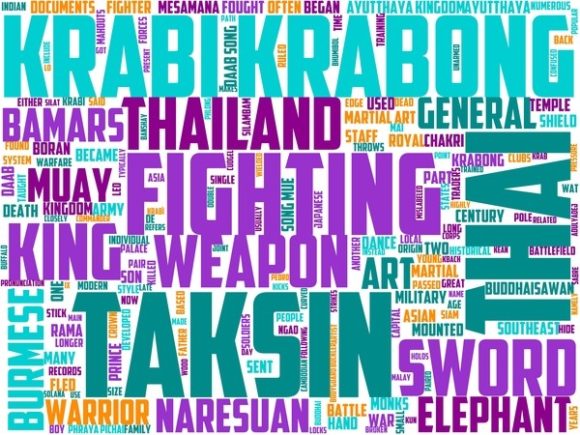 Krabi Krabong Wordart Tumbler