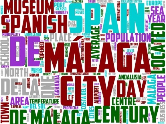 Malaga Wordart Background: A Versatile Tool for Creative Expression